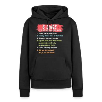 Hundemama Hundebesitzerin - Frauen Premium Bio Hoodie - Schwarz - Vorne - Julia (174cm)