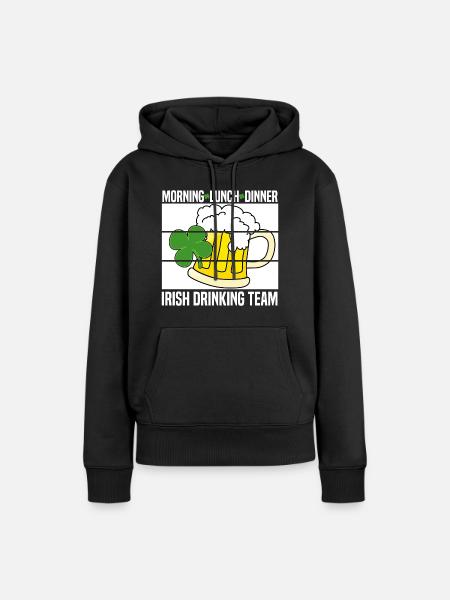 irish team - Frauen Premium Bio Hoodie - Schwarz