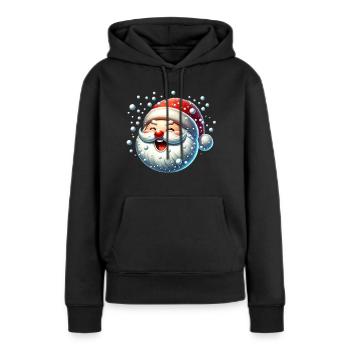 Schnee Schneebälle Weihnachten Lustig Comic - Frauen Premium Bio Hoodie - Schwarz - Vorne - Julia (174cm)