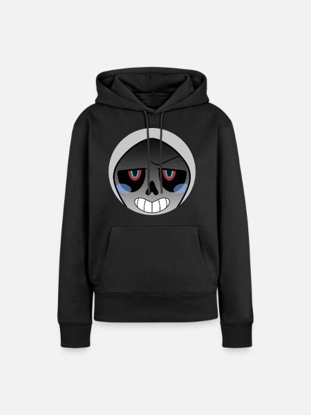 Dust - Frauen Premium Bio Hoodie - Schwarz