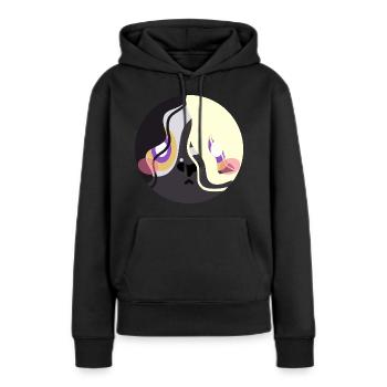 Big Lamp - Frauen Premium Bio Hoodie - Schwarz - Vorne - Julia (174cm)