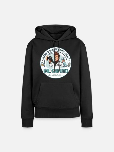 Dr. Caputo der Autoflüsterer - Frauen Premium Bio Hoodie - Schwarz