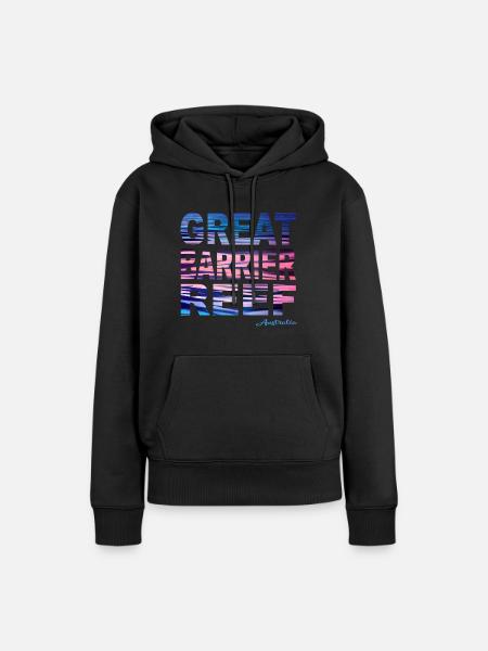 GREAT BARRIER REEF Australia - Frauen Premium Bio Hoodie - Schwarz