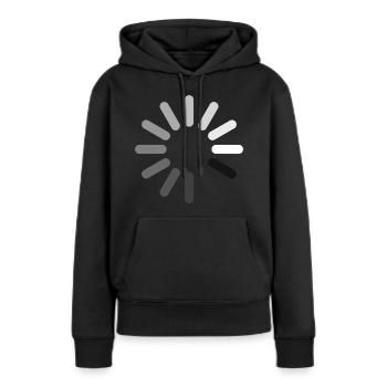 Icône de chargement (négatif) - Sweat à capuche Premium bio Femme - noir - Devant - Julia (174cm)