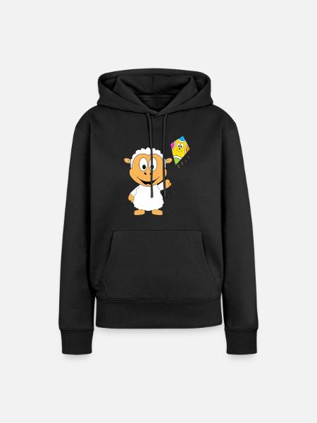 SCHAF - DRACHE - KITE - HERBST - Frauen Premium Bio Hoodie - Schwarz