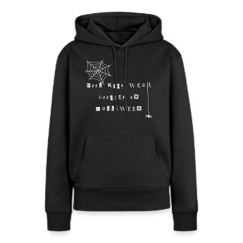 Cool Kids Halloween Hoodie - Frauen Premium Bio Hoodie - Schwarz - Vorne - Julia (174cm)