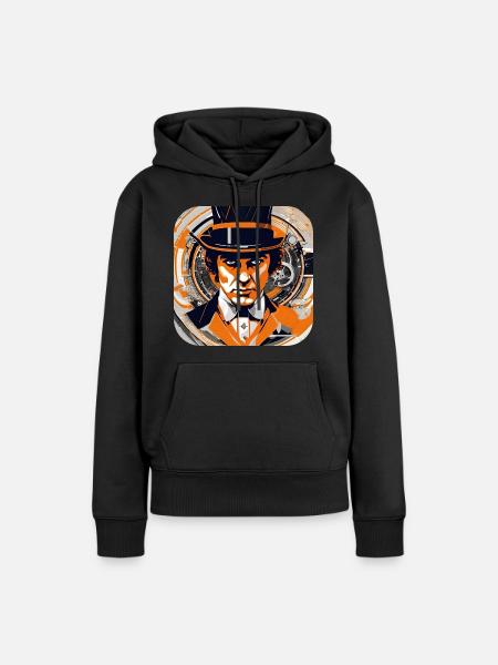 Cooles Steampunk Design - Frauen Premium Bio Hoodie - Schwarz