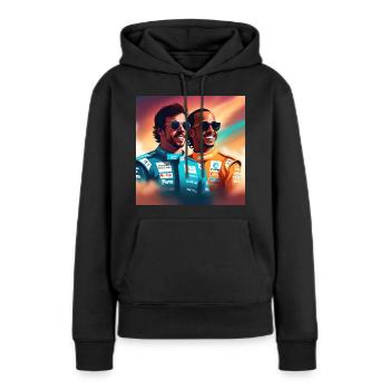 F1 AI interpretation - Women’s Premium Organic Hoodie - black - Front - Julia (174cm)