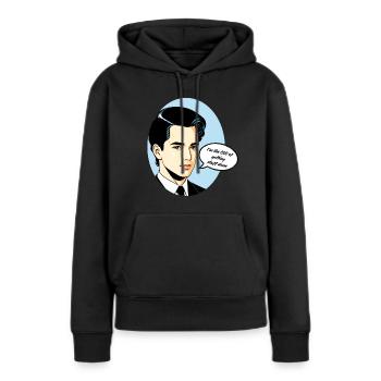 Je suis le PDG qui fait avancer les choses - Sweat à capuche Premium bio Femme - noir - Devant - Julia (174cm)