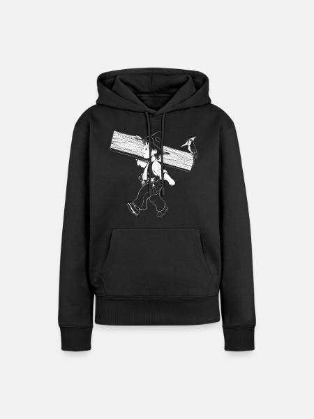 Zimmermann - Frauen Premium Bio Hoodie - Schwarz
