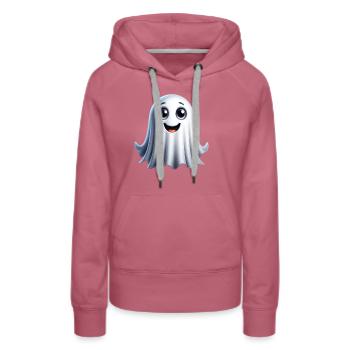 Gespenst Halloween - Frauen Premium Bio Hoodie - Malve - Vorne - Isabella (175cm)