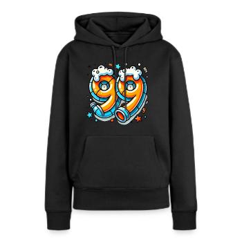 99 Problems Graffiti Beer Design - Women’s Premium Organic Hoodie - black - Front - Julia (174cm)