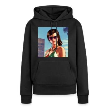 GTA5 Look - Emma Watson - Women’s Premium Organic Hoodie - black - Front - Julia (174cm)