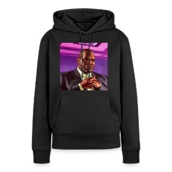 GTA5 Look - Big Shaq - Women’s Premium Organic Hoodie - black - Front - Julia (174cm)
