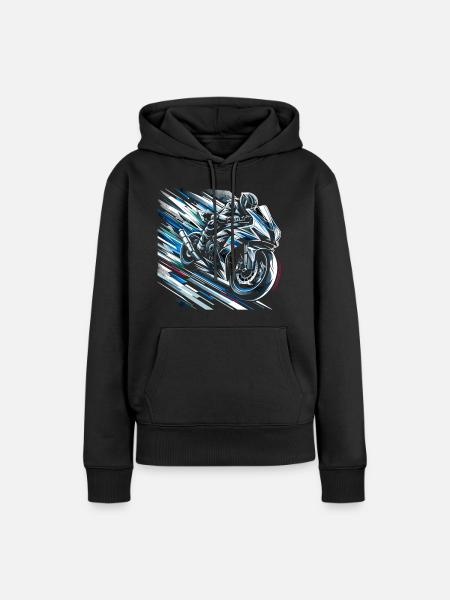 Speed Spectrum - Frauen Premium Bio Hoodie - Schwarz