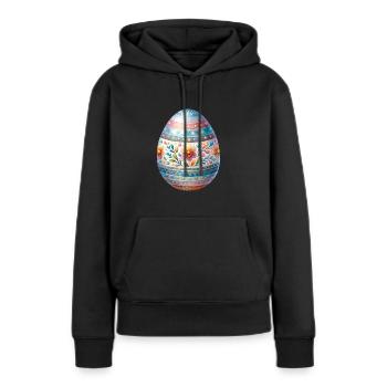 Very Detailed Easter Egg In Watercolor Style - Women’s Premium Organic Hoodie - black - Front - Julia (174cm)