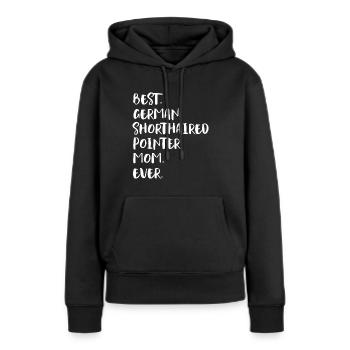 Deutsch Kurzhaar German Shorthaired Pointer - Women’s Premium Organic Hoodie - black - Front - Julia (174cm)
