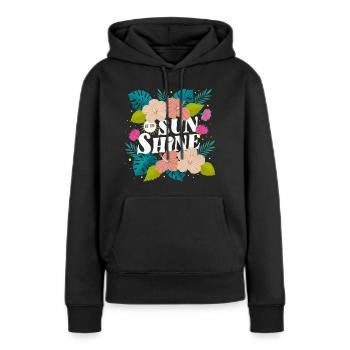 Tropical Summer - Frauen Premium Bio Hoodie - Schwarz - Vorne - Julia (174cm)