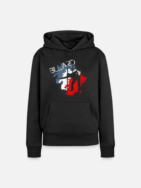 billard - Frauen Premium Bio Hoodie - Schwarz