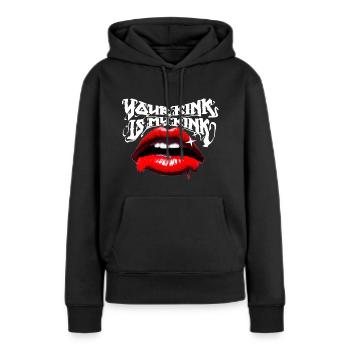 your kink is my kink - Frauen Premium Bio Hoodie - Schwarz - Vorne - Julia (174cm)