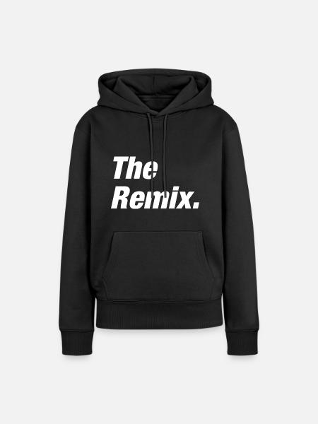 Der Remix - Frauen Premium Bio Hoodie - Schwarz