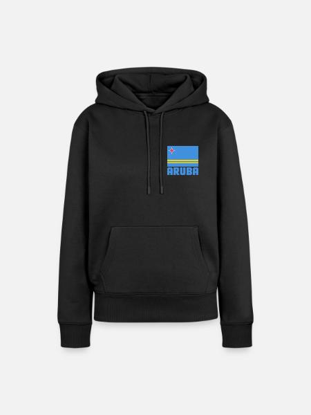 Aruba - Frauen Premium Bio Hoodie - Schwarz