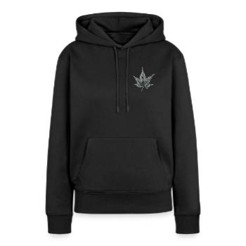 Maple Leaf - Ornamental Maple - Women’s Premium Organic Hoodie - black - Front - Julia (174cm)