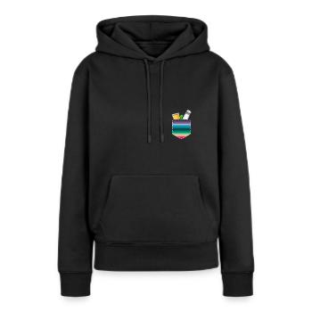 Tequila Limette und Salz - Frauen Premium Bio Hoodie - Schwarz - Vorne - Julia (174cm)