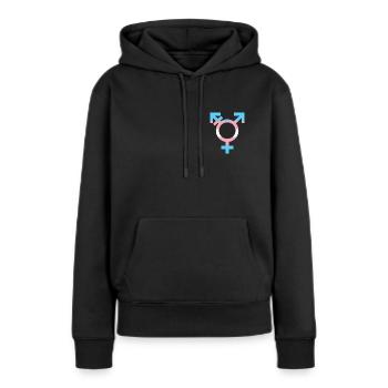 transgender symbol - Women’s Premium Organic Hoodie - black - Front - Julia (174cm)