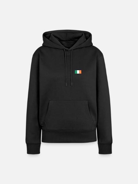Irische Flagge - Frauen Premium Bio Hoodie - Schwarz