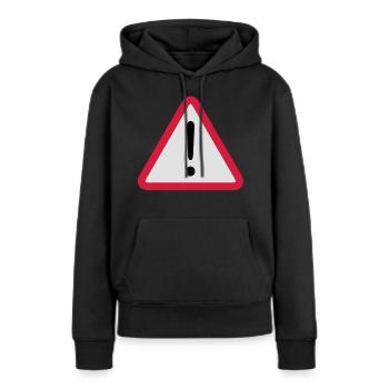 Remarque - Sweat à capuche Premium bio Femme - noir - Devant - Julia (174cm)