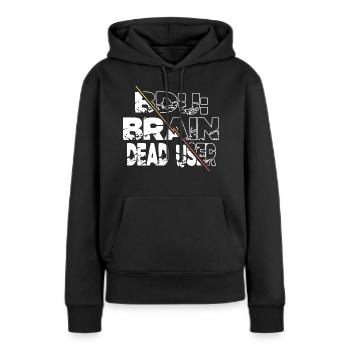 dictons codage idée cadeau pirater la boîte crypter - Sweat à capuche Premium bio Femme - noir - Devant - Julia (174cm)
