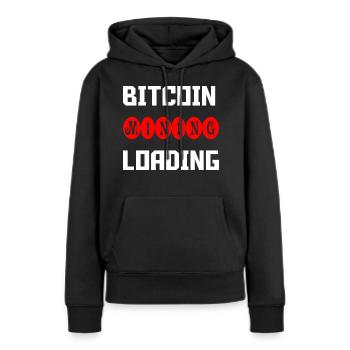Bitcoin Trading Crypto Stocks - Sweat à capuche Premium bio Femme - noir - Devant - Julia (174cm)