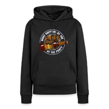 Feier Saufen Party machen Mädelsabend - Frauen Premium Bio Hoodie - Schwarz - Vorne - Julia (174cm)