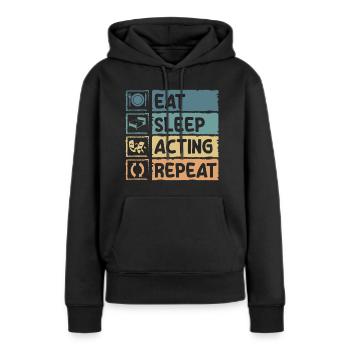 Schauspieler Probe Komödie Oper - Frauen Premium Bio Hoodie - Schwarz - Vorne - Julia (174cm)