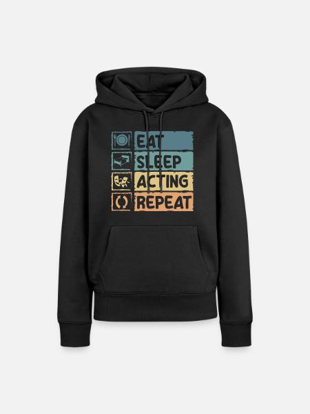 Schauspieler Probe Komödie Oper - Frauen Premium Bio Hoodie - Schwarz