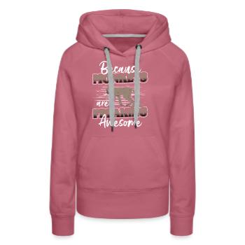 Affe Affig Menschenaffe Albern - Frauen Premium Bio Hoodie - Malve - Vorne - Isabella (175cm)