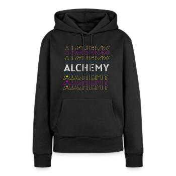 Chimiste magique de guérison d’alchimie - Sweat à capuche Premium bio Femme - noir - Devant - Julia (174cm)