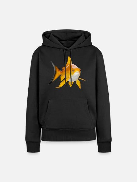 Goldfisch - Frauen Premium Bio Hoodie - Schwarz