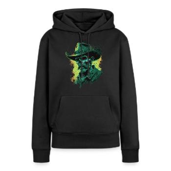 Untoter Cowboy - Frauen Premium Bio Hoodie - Schwarz - Vorne - Julia (174cm)