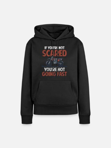 Dirtbike Dreck Biking - Frauen Premium Bio Hoodie - Schwarz