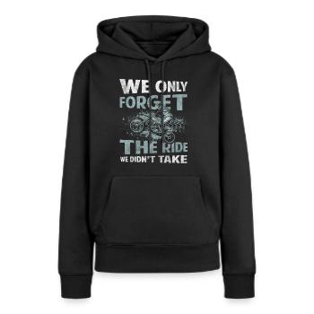 Dirtbike Dreck Street - Frauen Premium Bio Hoodie - Schwarz - Vorne - Julia (174cm)