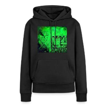 Afghanischer Traum - Frauen Premium Bio Hoodie - Schwarz - Vorne - Julia (174cm)