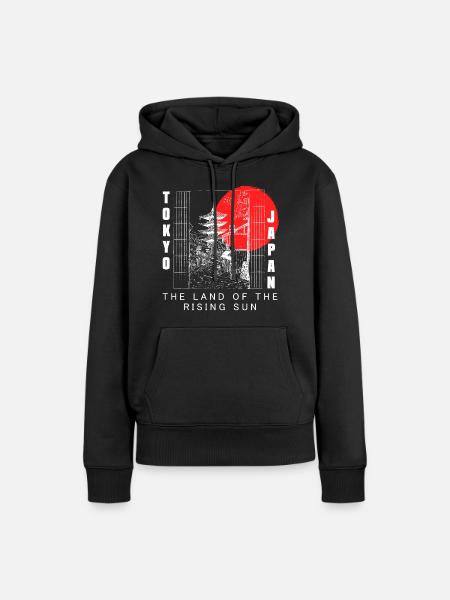 Japan Kultur Japanisch Asiatisch - Frauen Premium Bio Hoodie - Schwarz