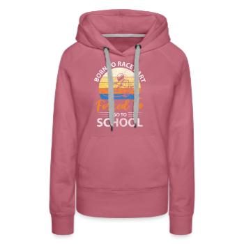 Vainqueur de la course Kart Motorsport - Sweat à capuche Premium bio Femme - mauve - Devant - Isabella (175cm)