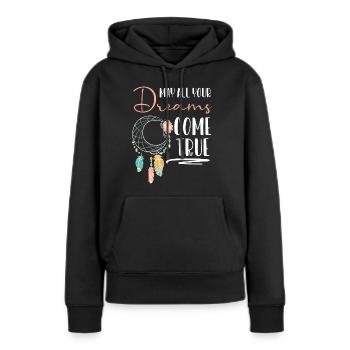 Träume Ureinwohner Tattoo Esoterik - Frauen Premium Bio Hoodie - Schwarz - Vorne - Julia (174cm)