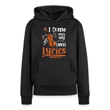 Musiker Bargeld Musikinstrument Entertainer - Frauen Premium Bio Hoodie - Schwarz - Vorne - Julia (174cm)
