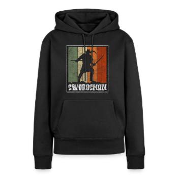 Schwertkampf Krieger Japan - Frauen Premium Bio Hoodie - Schwarz - Vorne - Julia (174cm)