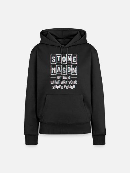 Bildhauer Arbeit Handwerk - Frauen Premium Bio Hoodie - Schwarz