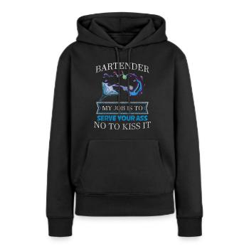 Bar Disko Getränke - Frauen Premium Bio Hoodie - Schwarz - Vorne - Julia (174cm)